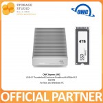 OWC EXPRESS 1M2 USB4/Thunderbolt Enclosure Bundle with 4TB NVMe M.2 SSD.